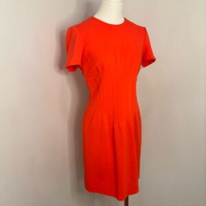 Diane Von Furstenberg Atomic Orange Yasmine Dress Size 8